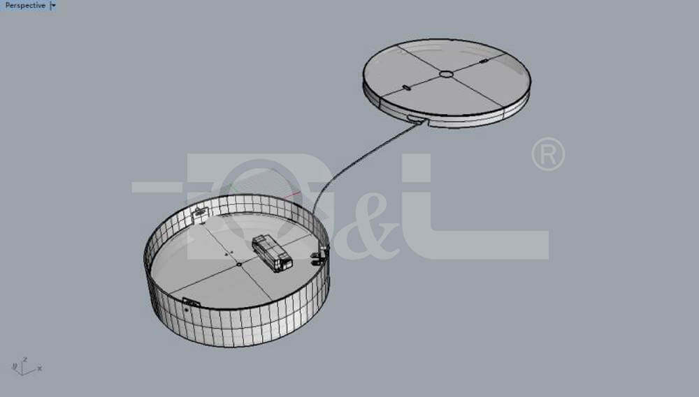 adding a wire between the fixing plate and the lamp body_